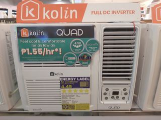 KOLIN QUAD SERIES FULL DC INVERTER WINDOW TYPE AIRCON