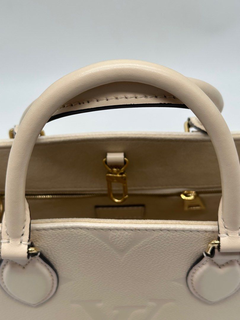Authentic Louis Vuitton On The Go PM (Category: Luxury Bags & Wallets) located in Manila. Submitted by az.purse (Listing ID 1360243826, Image 2). Description: Comes with box, dustbag and entrupy certificate. Money-back guaranteed if proven fake.
