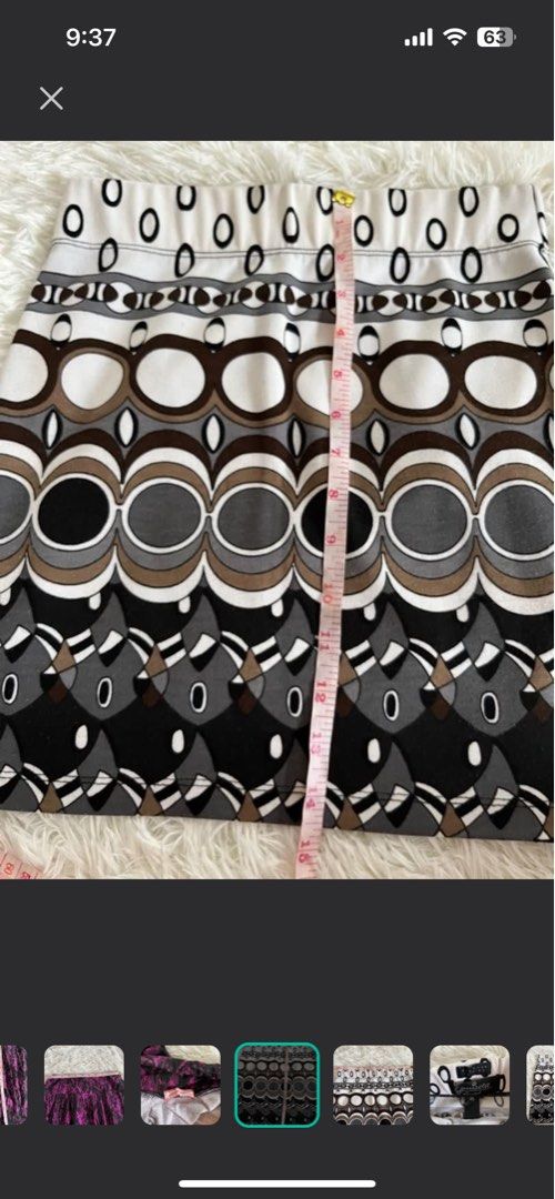 Mini skirt circle all over pattern (Category: Skirts) located in Pasay City. Submitted by sethsummer (Listing ID 1360225392, Image 2). Description: #Mini #Skirt Kamiseta Multicolor . #black #brown #white #gray Size: XS on tag - can fit up to Small body frame . garterized I bought it at Kamiseta MOA Lightly used Free - Purple mini skirt Size: Medium but can fit to xs to medium . Condition: 7/10 . Used only twice. Has sign of usage , depende sa fab