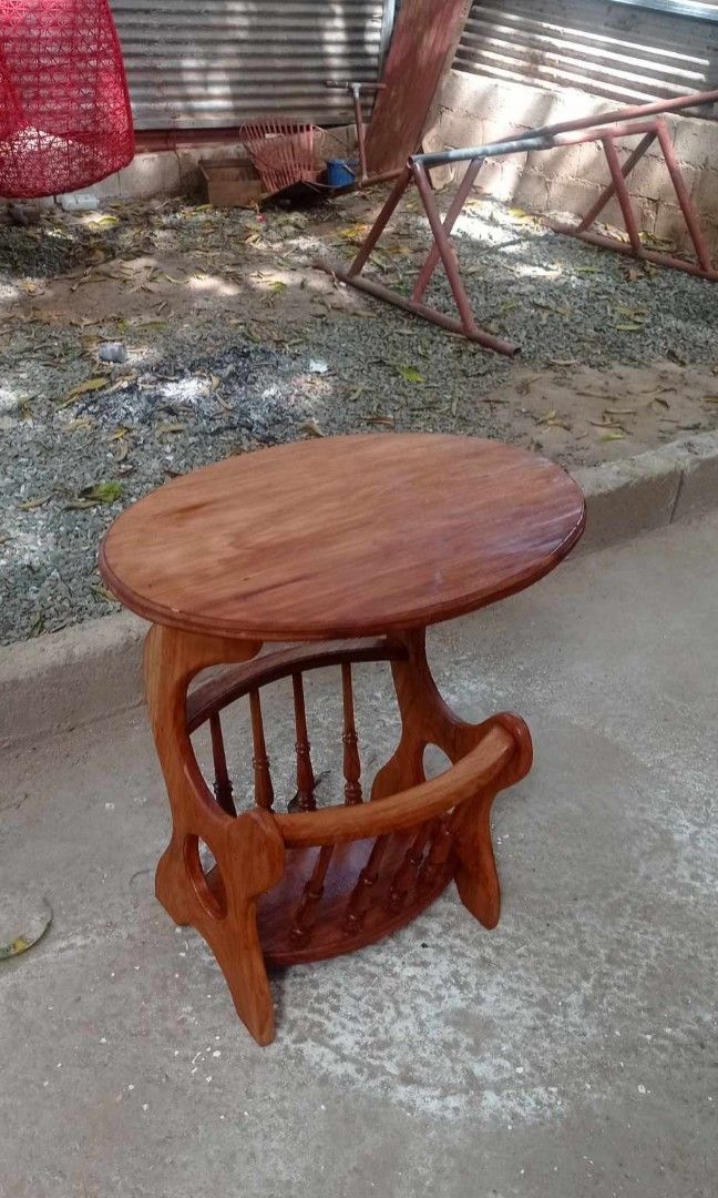 Old Coffee Table (Category: Other Home Furniture) located in Rizal. Submitted by mommykiee (Listing ID 1360283265, Image 3). Description: Old coffee table Made of narra wood Size: L23 W16 H24inch Newly stripped & varnished Ready to use.