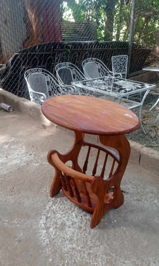Old Coffee Table (Category: Other Home Furniture) located in Rizal. Submitted by mommykiee (Listing ID 1360283265, Image 2). Description: Old coffee table Made of narra wood Size: L23 W16 H24inch Newly stripped & varnished Ready to use.