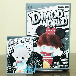 POP MART
 DIMOO WORLD × DISNEY Vinyl Plush Pendant Keychain Blind Box Donald Duck's Singing