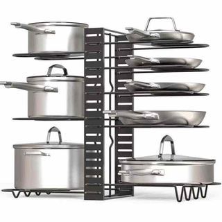 Pot rack organizer