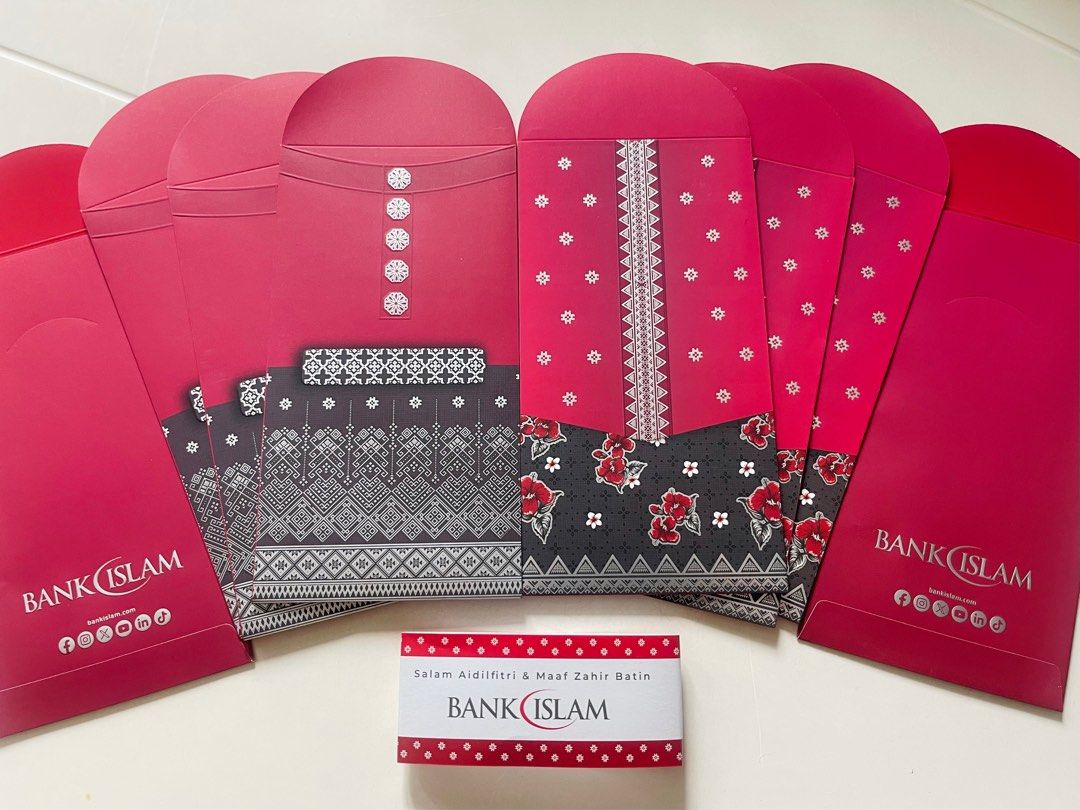 Sold out [Rare] Bank Islam Sampul Duit Raya 2025 / 8 pieces / SDR ...