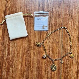 Russet Accessories Charm Shell Sun Heart Starfish Island Girl Gold Choker Necklace