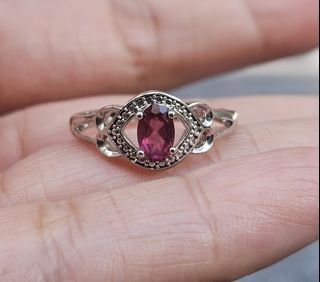 S926 Puple Garnet Stone Ring