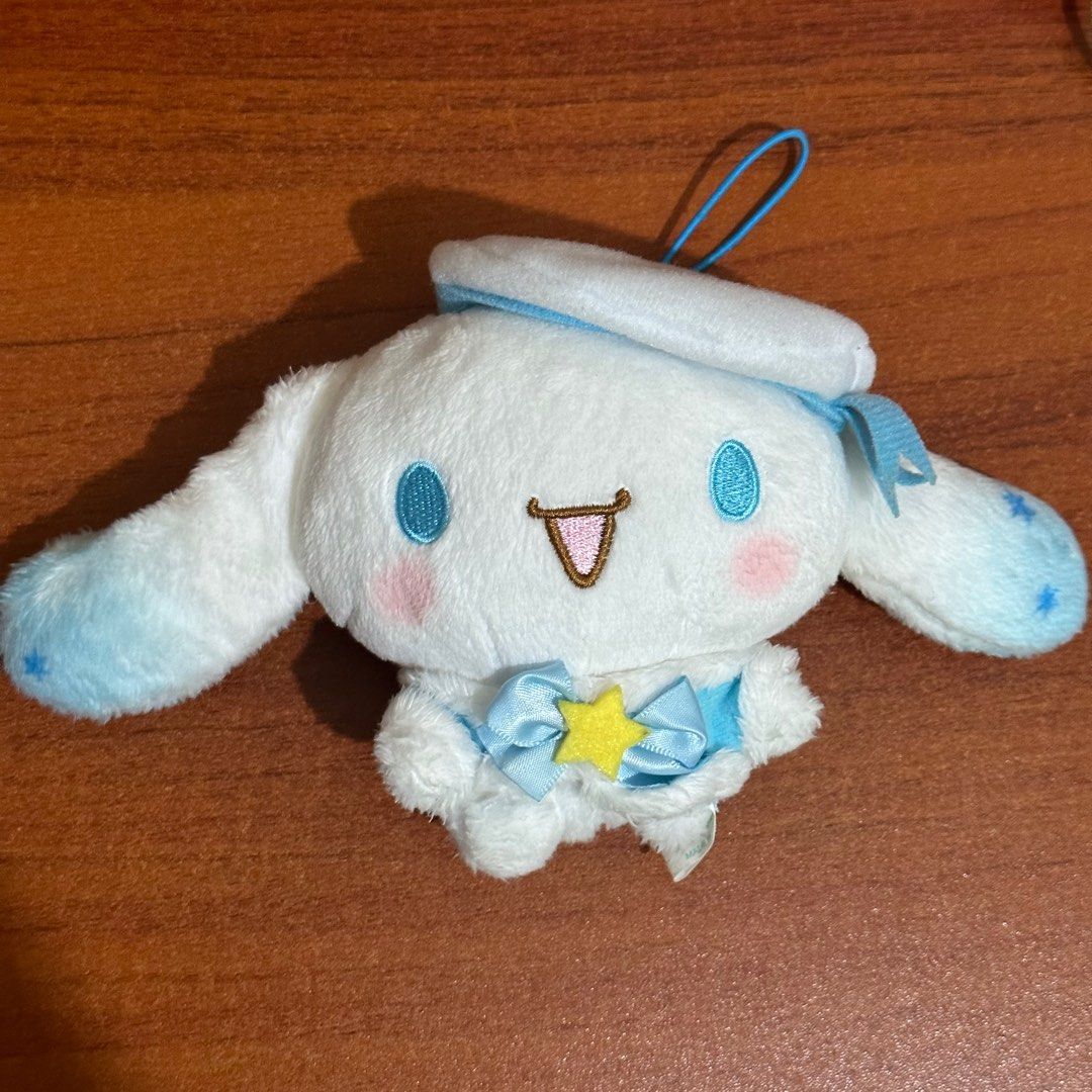 sanrio cinnamoroll plush pendant charm (Category: Plushies & Soft Toys) located in Quezon City. Submitted by lebubbles_ (Listing ID 1360300929, Image 1). Description: mop: gcash mod: j&t/ flash location: QUEZON CITY.