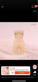 Sola Sculpting Strapless Mid thigh Shapewear Bodysuit by Kylie Versoza
