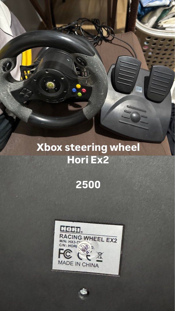 Steering wheel (Category: Xbox) located in Calamba. Submitted by eukyeukyeuky (Listing ID 1360375084, Image 1). Description: PM FOR MORE INFO RUSH.