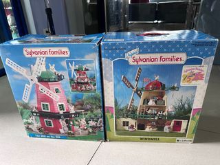 Sylvanian families windmill (box only) both