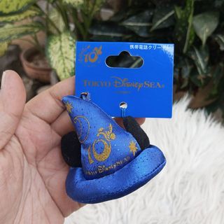 Tokyo DISNEY Sea 10th Anniversary Mickey Mouse Wizard Hat Plush Strap