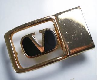 Vintage Valentino Garavani "V" Belt Buckle only