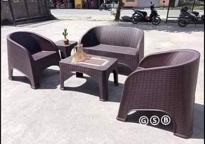 🌹ZOOEY MODERN RATTAN SALA SET🌹 (Category: Tables & Sets) located in Manila. Submitted by dolorchris69891 (Listing ID 1360222745, Image 1). Description: 🌹ZOOEY MODERN RATTAN SALA SET🌹 💜1 DOUBLE CHAIR 💜2 SINGLE CHAIR 💜1 CENTER TABLE 💜1 SIDE TABLE 💫PRICE 11,500 💥MAGANDA PO ACTUAL,MALAKI AT MATIBAY.