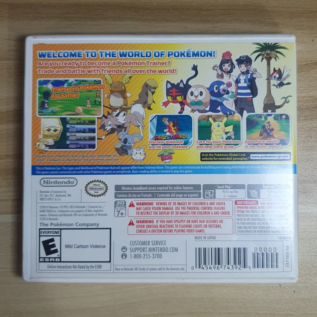 3DS - Pokemon Sun (Category: Nintendo) located in Manila. Submitted by rxxn1 (Listing ID 1360395067, Image 2). Description: 📌Price + SF 📌Price is negotiable 📌payment first – Gcash 📌No return, No refund, No exchange.
