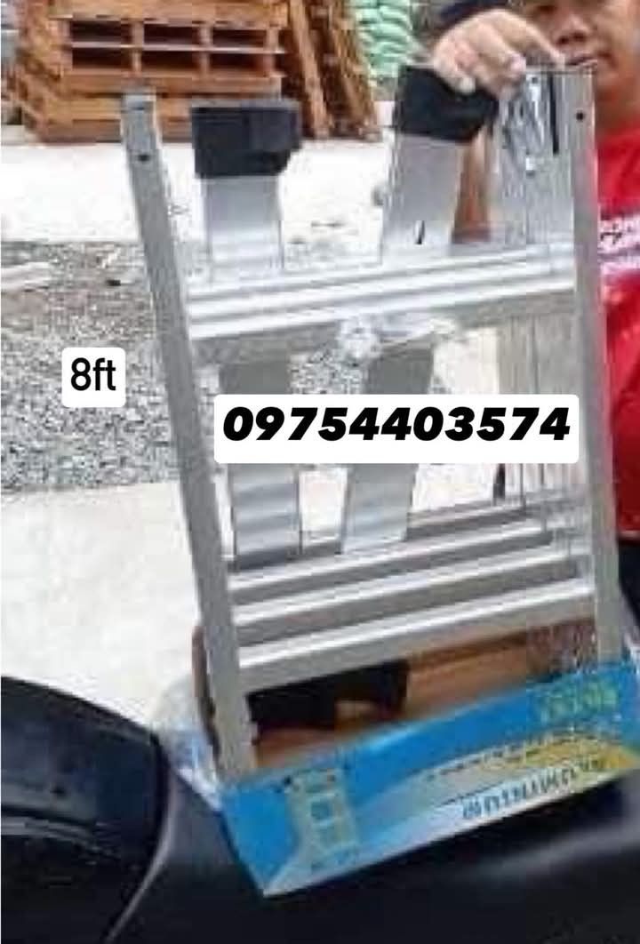 8ft foldable ladder (Category: Ladders & Steps) located in Manila. Submitted by dolorchris69891 (Listing ID 1360461813, Image 1). Description: 8ft foldable ladder.