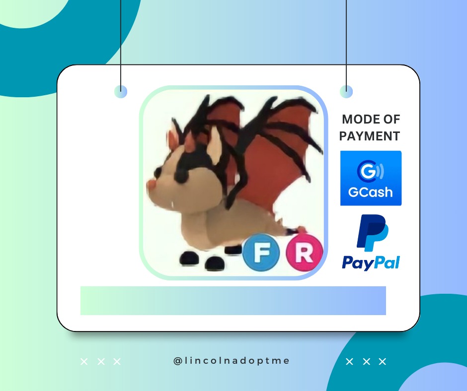 ADOPT ME | FLY RIDE FR BAT DRAGON | ROBLOX, Video Gaming, Gaming ...