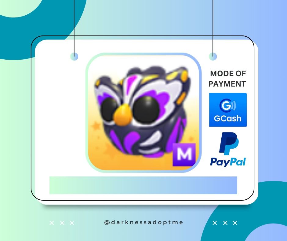 ADOPT ME | MEGA GRAVE OWL | ROBLOX (Category: In-Game Products) located in Manila. Submitted by lincolnadoptme (Listing ID 1360511338, Image 1). Description: STRICTLY PAYMENT FIRST. WILLING TO MEET IN GAME. NO RESERVATION. OPEN FOR PRE-ORDERS MODE OF PAYMENT: GCASH/BANK TRANSFER/PAYPAL .