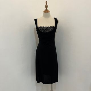 Black Lace Dress | Evening Date Formal Grunge Basic Simple