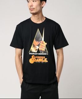 COTTON ON Stanley Kubrick A Clockwork Orange film graphic poster print regular fit round neck tee shirt