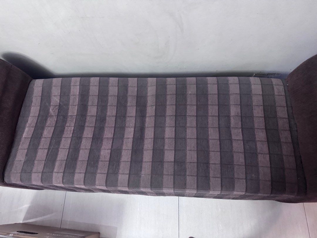 Couch 2-3 seater (Category: Sofas) located in Mandaluyong City. Submitted by lizdm (Listing ID 1360562429, Image 3). Description: As is. Last price posted. Mandaluyong pick up area. GCASH OR BANK TRANSFER ONLY. BDO/BPI.