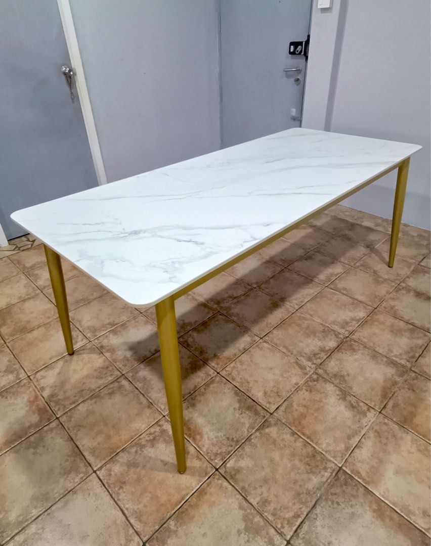 Dining Table (Category: Tables & Sets) located in Singapore. Submitted by waamilywitakek (Listing ID 1360446390, Image 1). Description: Well used but not abused. 1.8 x 0.8, arrange own transportation. Bought for $300 plus, selling at $120, negotiable. Reason for selling, need to make space. .