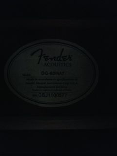 FS FENDER ACOUSTIC GUITAR M.I.C.