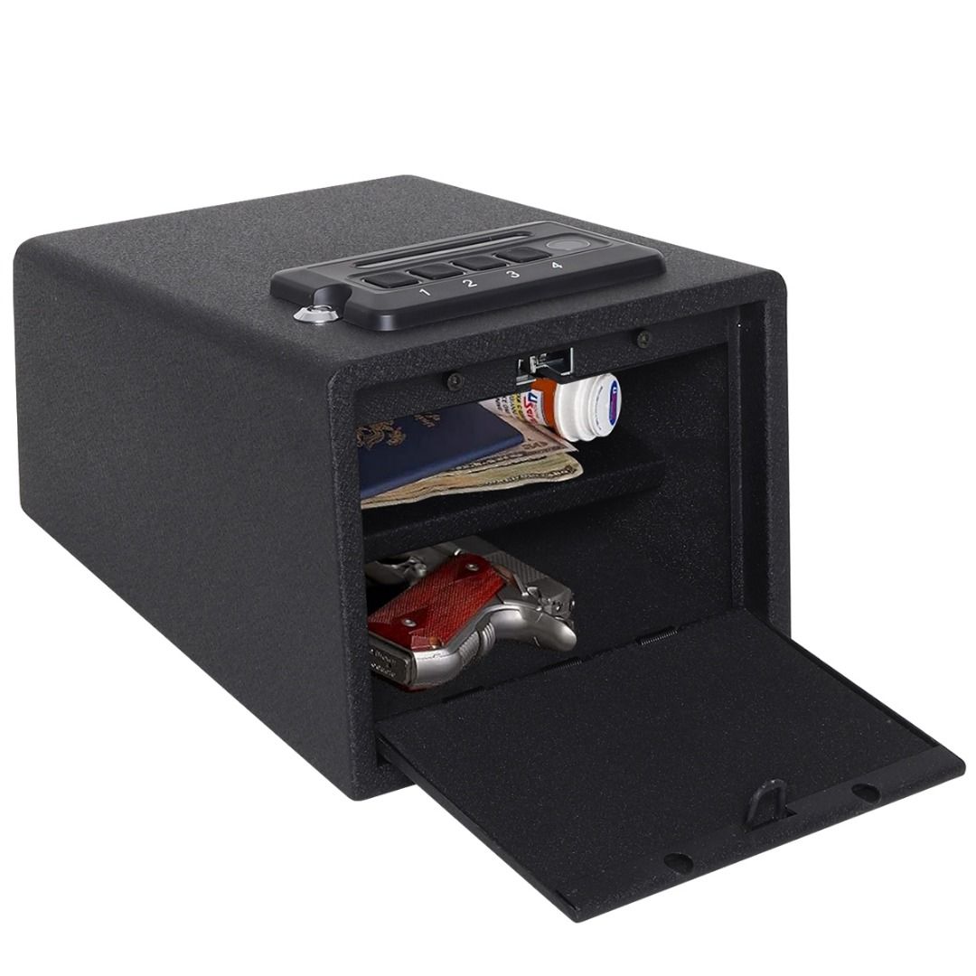 iSAFE Electronic Digital Fingerprint Safe (Category: Safe) located in Makati City. Submitted by costuless_inc. (Listing ID 1360407486, Image 3). Description: Item Code: SF-195FP BLK SALE PRICE: ₱2,499.00 Note: Price may change without prior notice. iSAFE Electronic Digital Fingerprint Safe, emergency key to open ♡ Color: Black ♡ Material: Steel ♡ Size: H18 x W23 x D29cm ♡ One-touch re-set button inside safe ♡ Time out period: After 3 attempts ♡ B