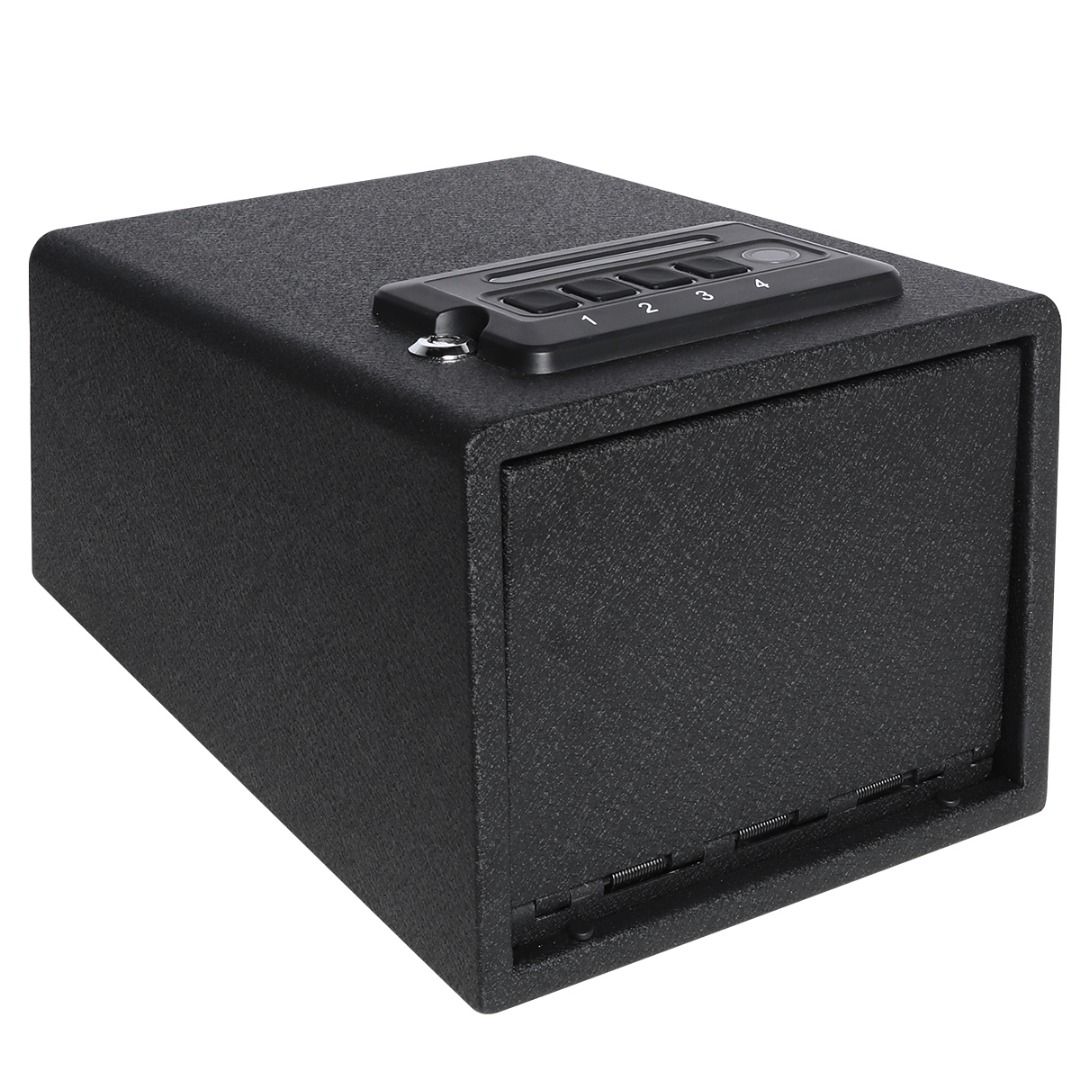 iSAFE Steel Pop Front Open Electronic Digital Gun Safe Box with Shelf ...