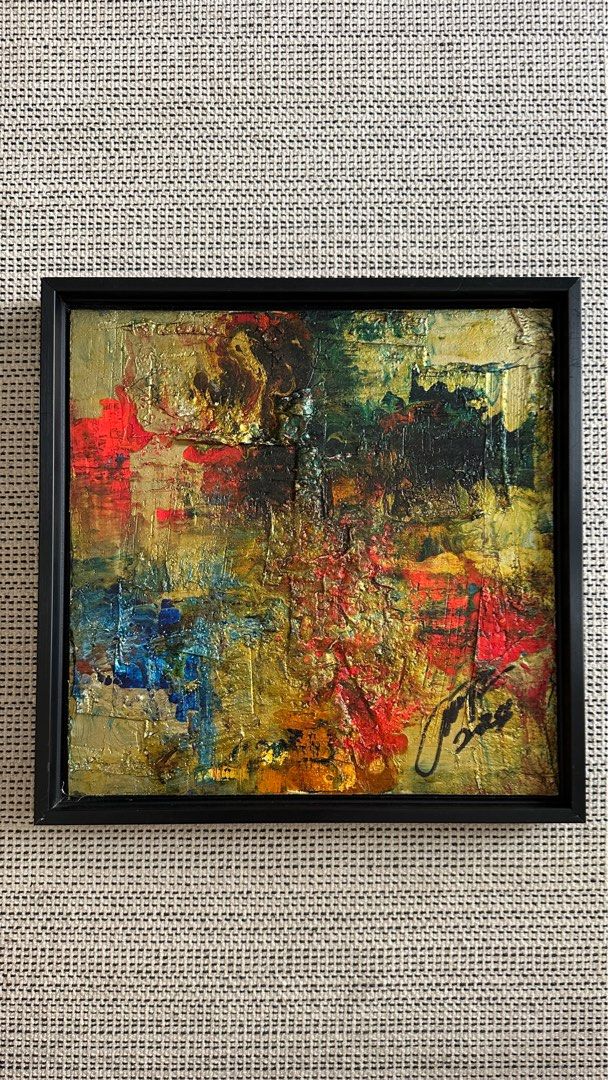 Ivan Acuña Painting (Category: Art & Prints) located in Quezon City. Submitted by thethriftedit_ (Listing ID 1360395993, Image 1). Description: Untitled, 2024 Platinum Series on wood 12x12 in (Other colors available).