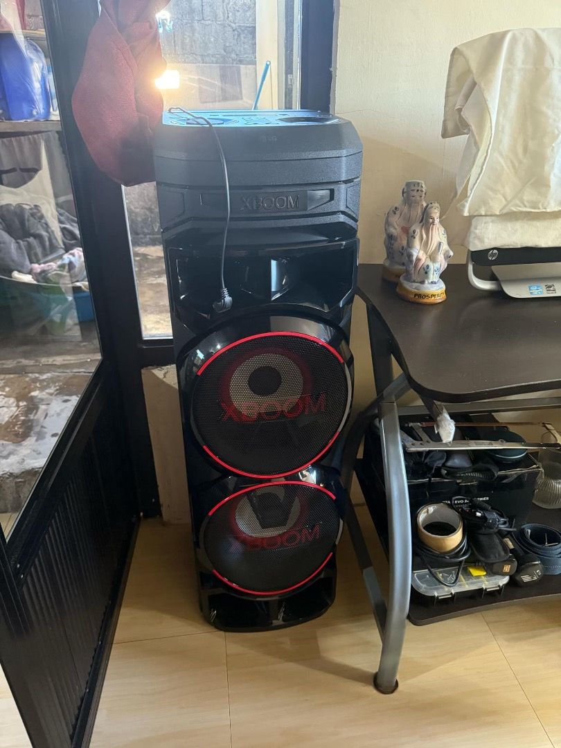 LG Xboom Speaker (Category: Soundbars, Speakers & Amplifiers) located in Caloocan City. Submitted by nksagabaen (Listing ID 1360555262, Image 2). Description: Hi the original price of this is 21,000 you can also check the website of Abenson. I will try to find the original receipt as this is under warranty. I will include 2 free Microphone that can be use for karaoke. .