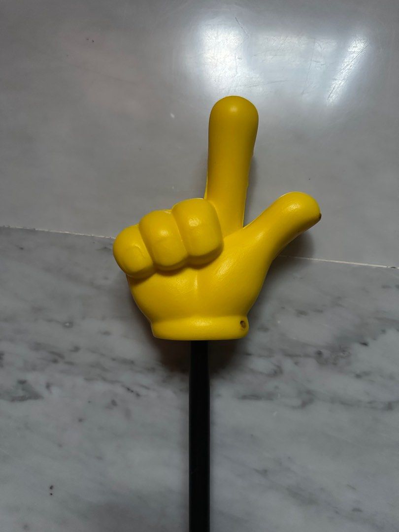 Mini hands pointer toy (Category: Kids Toys) located in Singapore. Submitted by ah_low_store (Listing ID 1360492373, Image 6). Description: Hi this mini hand toy come with 5 different gesture designs so pick your choice on any 3 for $10 a set of 3 or if you need only one then the price will be $4 thanks .