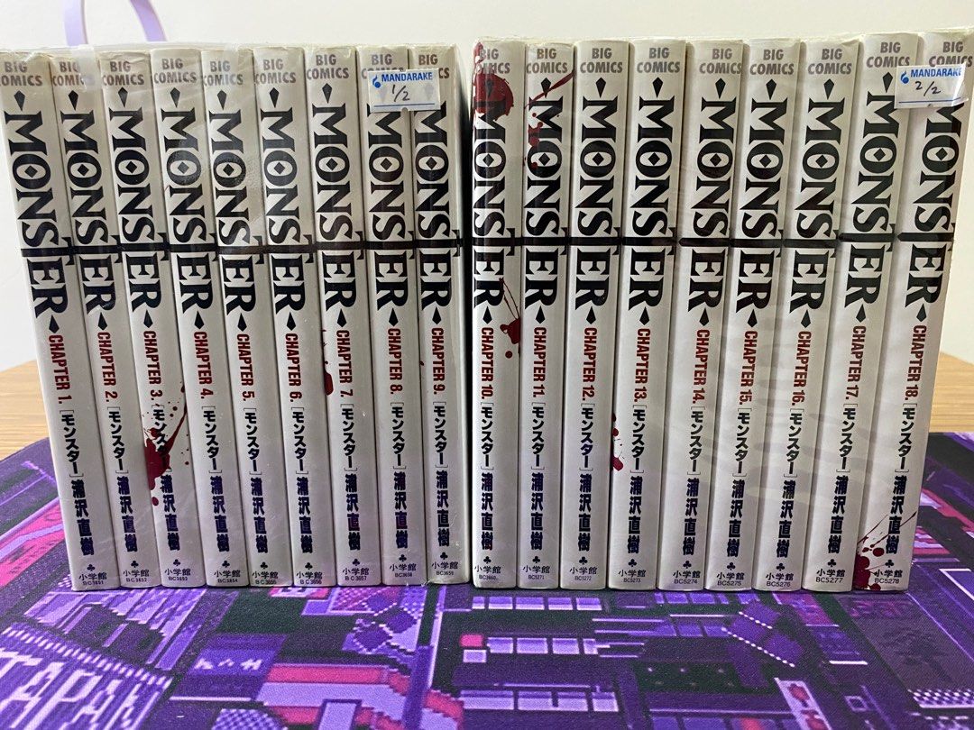 Monster Manga by Naoki Urasawa Full Set(JP) (Category: Comics & Manga) located in Santiago. Submitted by k3nneki. (Listing ID 1360487421, Image 3). Description: Monster Manga by Naoki Urasawa Full Set(1-18) (Big Comics) Brand New Sealed Authentic from Japan JP/raw/untranslated MOP:Gcash MOD: LBC or J&T.