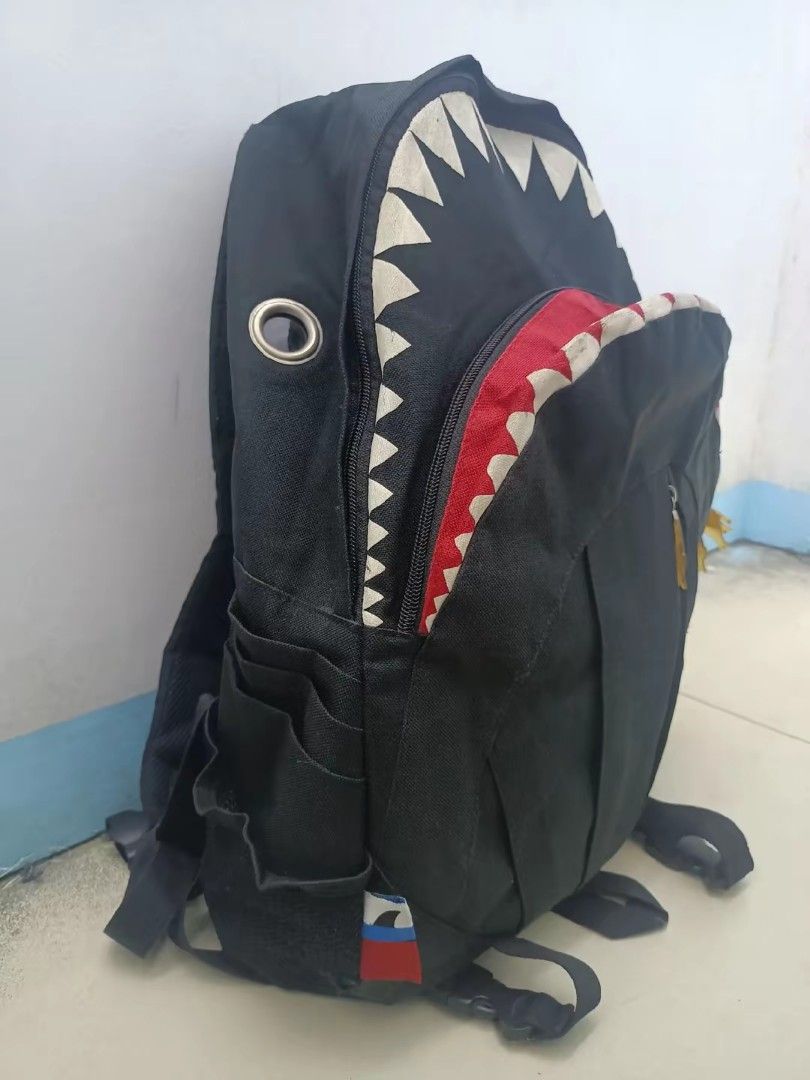 Bape Shark? Morn Creation Shark Back Pack (Category: Backpacks) located in Manila. Submitted by lemuel_02 (Listing ID 1360538519, Image 1). Description: Morn Creation Shark Back Pack.