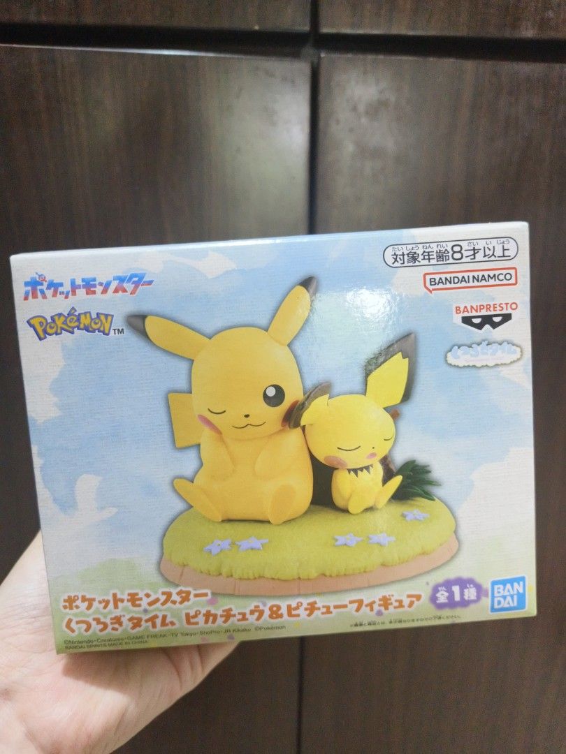 Pokemon Pikachu and Pichu Bandai Namco Banpresto Figurine (Category: Toy Figures) located in Singapore. Submitted by mylovedoraemon (Listing ID 1360479084, Image 1). Description: brand-new in box. authentic from Japan..