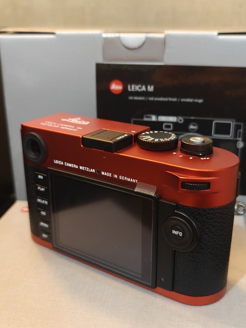 Rare New Leica M262 Red Anodized One and Only wt Top Plate