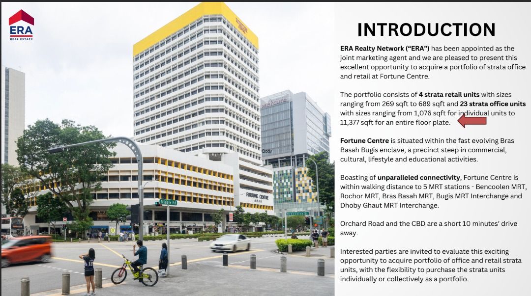 Rare Ground Floor Retail Unit for Sale at Fortune Centre – Unit #01-3162863836262531111