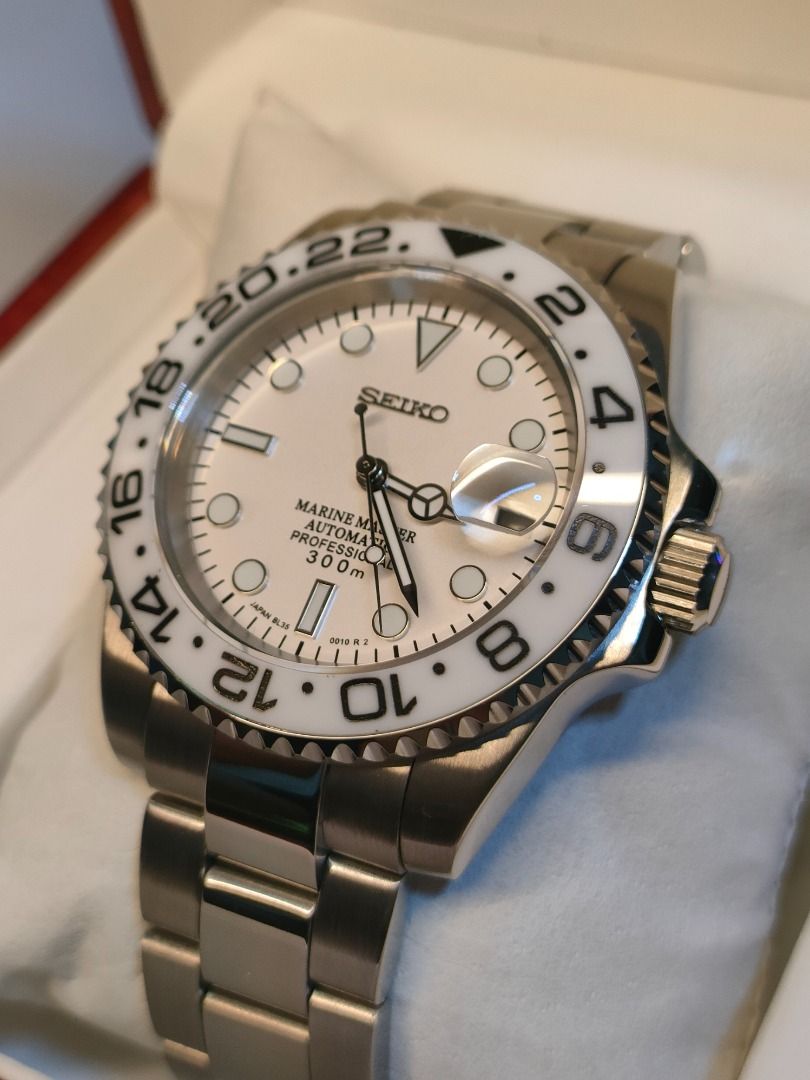 Seikolex GMT Master II Stormtrooper 40mm. (Category: Men's Watches) located in Cebu City. Submitted by cebuseikolex (Listing ID 1360477195, Image 1). Description: Brand New Seikolex GMT Master II Stormtrooper. Comes with 1 YEAR WARRANTY, Paper Bag, and Watch Box. Guaranteed Waterproof and Accurate Time Telling. ✅ Brand New Seiko Movement ✅ Seiko NH35a Automatic Movement ✅ Up to 48hrs Power Reserve ✅ Manual Winding ✅ Accurate Time via Time-Grapher