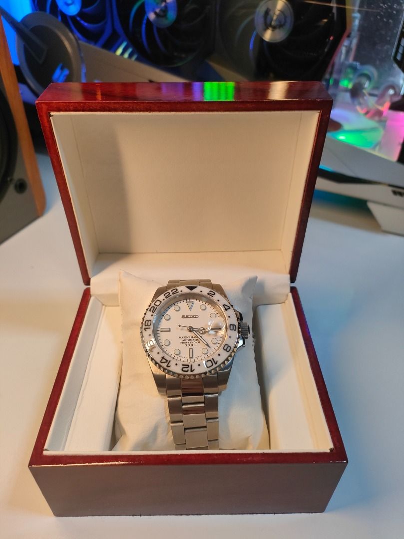 Seikolex GMT Master II Stormtrooper 40mm. (Category: Men's Watches) located in Cebu City. Submitted by cebuseikolex (Listing ID 1360477195, Image 3). Description: Brand New Seikolex GMT Master II Stormtrooper. Comes with 1 YEAR WARRANTY, Paper Bag, and Watch Box. Guaranteed Waterproof and Accurate Time Telling. ✅ Brand New Seiko Movement ✅ Seiko NH35a Automatic Movement ✅ Up to 48hrs Power Reserve ✅ Manual Winding ✅ Accurate Time via Time-Grapher