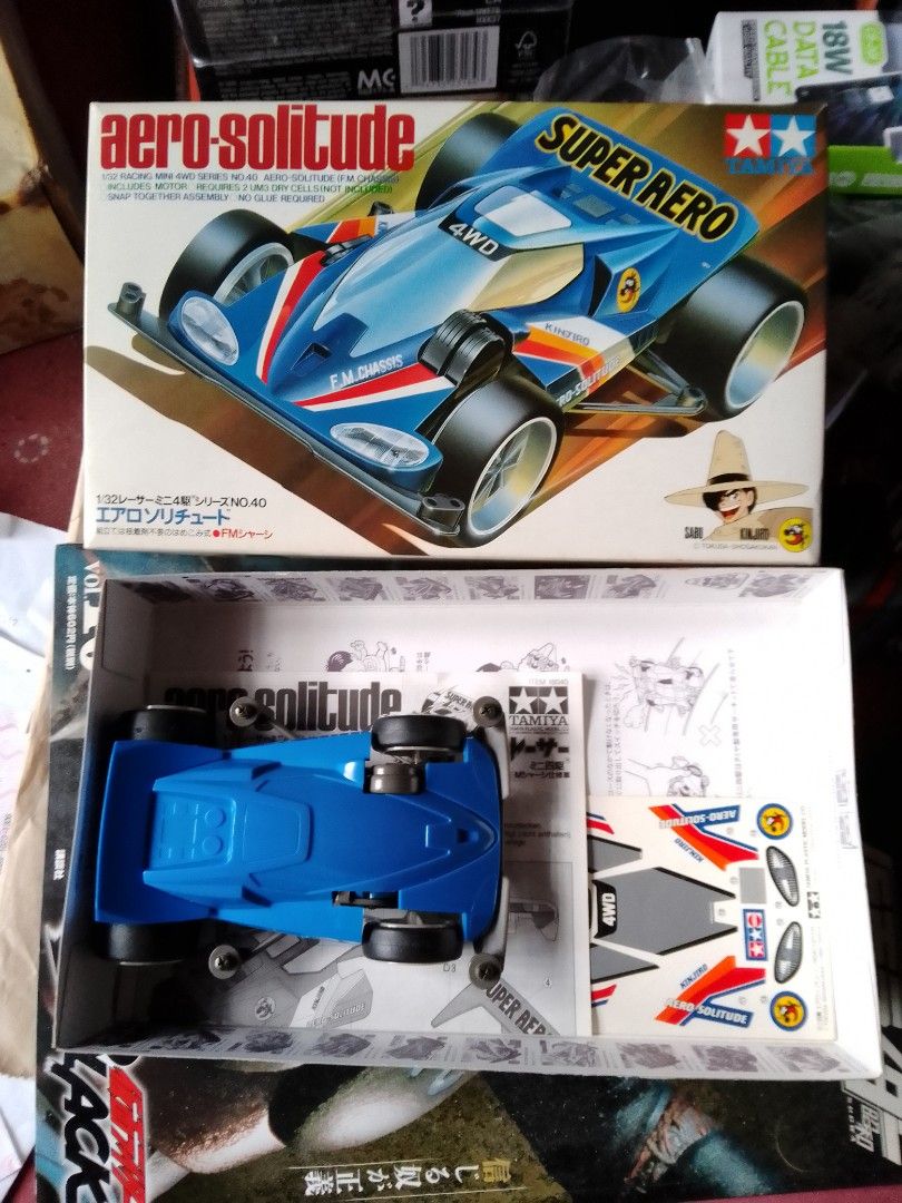 Tamiya Racing Mini 4WD Series Aero Solitude (Category: Vehicle & Diecast Models) located in Quezon City. Submitted by orangeman09 (Listing ID 1360415516, Image 1). Description: Mode of Payment: BDO, Cebuana Lhuillier -Aero Solitude (assembled for display) This is a rare and vintage kit. A valuable piece for your collection. Made in Japan..