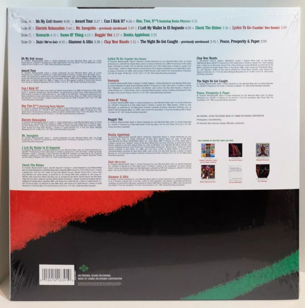 Tribe Called Quest - Hits, Rarities & Remixes vinyl (Category: Vinyls) located in Manila. Submitted by ramonrobin.cruz (Listing ID 1360522065, Image 2). Description: Tribe Called Quest - Hits, Rarities & Remixes = ₱4,500 2LP Brand new sealed made in USA.