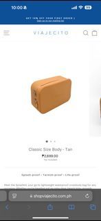Viajecito splashkit in Tan with sporty straps (tan and terracotta)