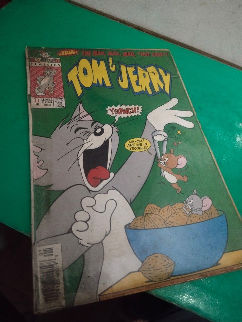Vintage "TOM & JERRY" comics/3 issues/All from 1994/Cute & Funny! (Category: Comics & Manga) located in Del Monte. Submitted by zurckram777 (Listing ID 1360488061, Image 3). Description: 3 issues of TOM & JERRY comics. All from the year 1994. All are funny and hilarious. All have signs of wear and use But can still be appreciated. In VG cond. Lahat ito for P575..