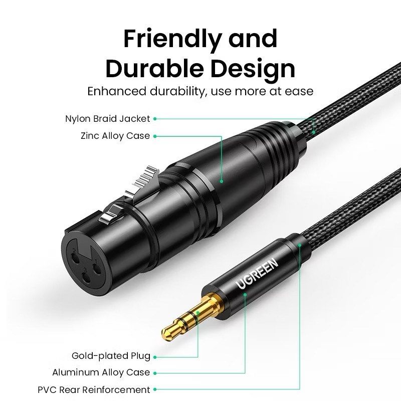 XLR to 3.5mm cable