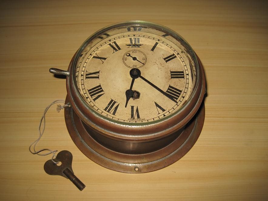 19TH CENTURY SHIP CLOCK vintage antique (Category: Clocks) located in Bulacan. Submitted by tsunami_express (Listing ID 1360627740, Image 1). Description: In good working condition Thick glass cover Rich in patina Original winding key.