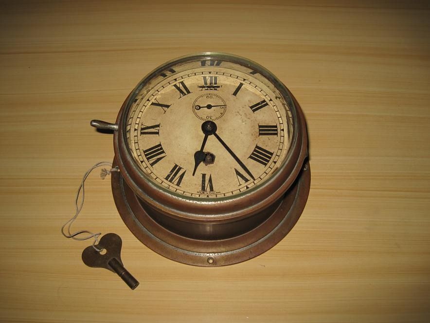 19TH CENTURY SHIP CLOCK vintage antique (Category: Clocks) located in Bulacan. Submitted by tsunami_express (Listing ID 1360627740, Image 2). Description: In good working condition Thick glass cover Rich in patina Original winding key.