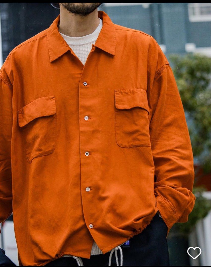 24ss nanamica Open Collar Cupra Hemp Shirt SUGS415, 他的時尚