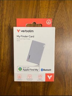 New/In Stock🌟Verbatim/My Finder Card/Card-shaped Item Tracker/Designed for Apple Find/Apple Only/Bluetooth/Wireless/Silver/finder/finder64085269462530110