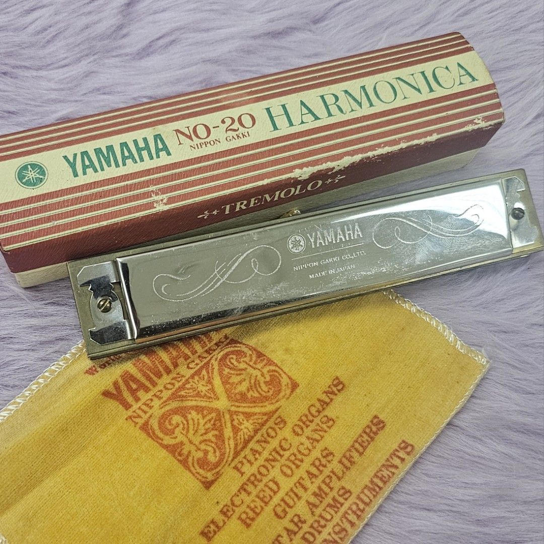 Authentic Yamaha Harmonica 20 Holes (Category: Musical Instruments) located in Muntinlupa City. Submitted by sanctuaryglam (Listing ID 1360621455, Image 1). Description: Needs cleaning and with signs of use. Made in Japan. Dimensions: Approximately Height: 1" Length: 6" Width: 1" ✅ Send payment for the item through Gcash/BPI ✅ 𝗙𝗥𝗘𝗘 𝗦𝗛𝗜𝗣𝗣𝗜𝗡𝗚 (Courier: J&T, 2 to 3 days if within Metro Manila) 💌Send PM for inquiries.