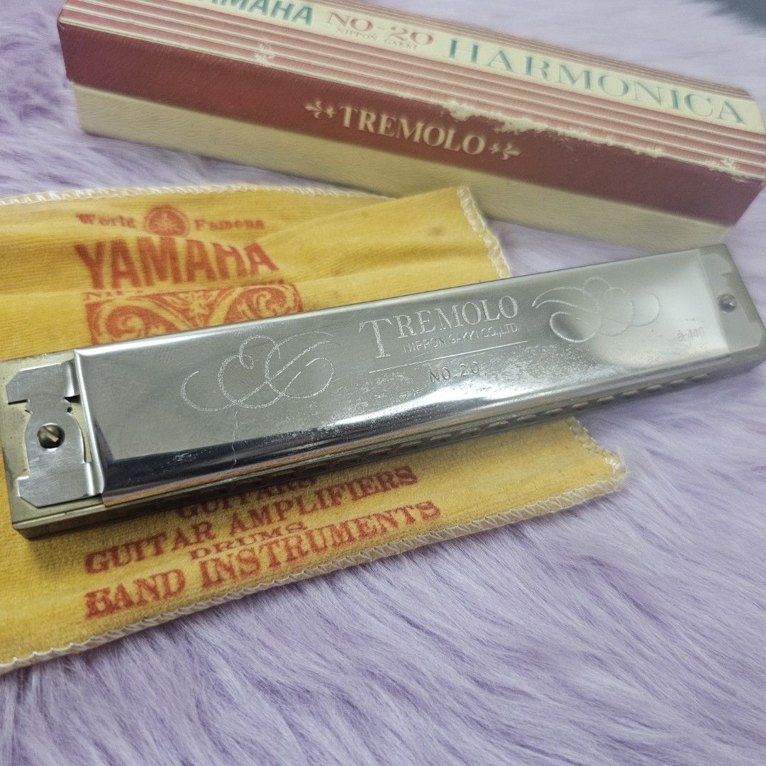 Authentic Yamaha Harmonica 20 Holes (Category: Musical Instruments) located in Muntinlupa City. Submitted by sanctuaryglam (Listing ID 1360621455, Image 2). Description: Needs cleaning and with signs of use. Made in Japan. Dimensions: Approximately Height: 1" Length: 6" Width: 1" ✅ Send payment for the item through Gcash/BPI ✅ 𝗙𝗥𝗘𝗘 𝗦𝗛𝗜𝗣𝗣𝗜𝗡𝗚 (Courier: J&T, 2 to 3 days if within Metro Manila) 💌Send PM for inquiries.
