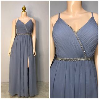 Brandnew Pastel Blue wedding guest Maxi Dress